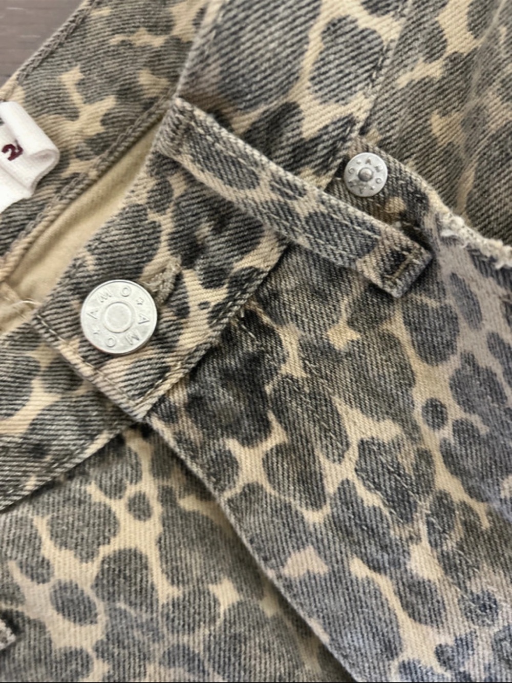 AMO Leopard-Print Straight Leg Jeans - Picture 4 of 4